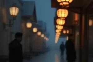 银幕背面封面，放映机光束穿过黑暗打向幕布